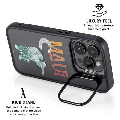 Disney Princess Moana Maui iPhone 15 Pro Kickstand Case